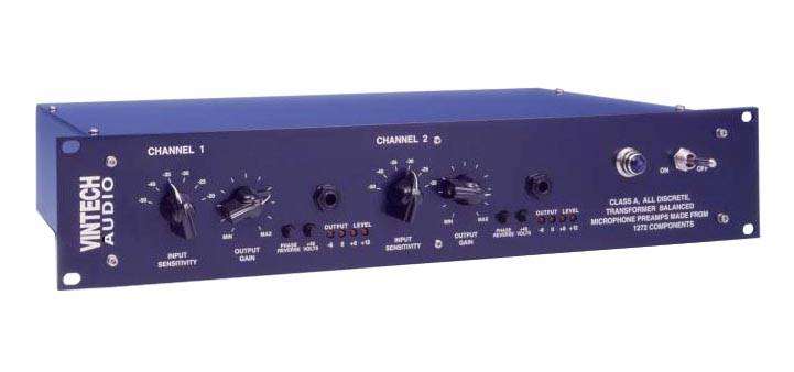 Dual 72 Two-Channel Stereo Class-A Mic Preamp
