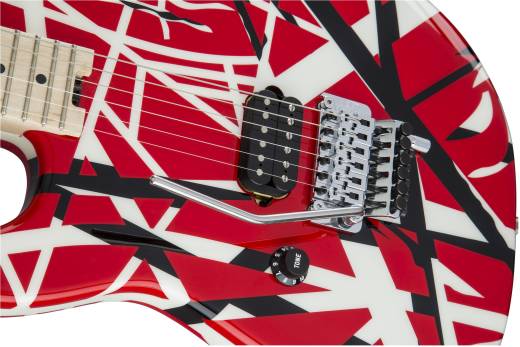 Striped Series R/B/W Electric Guitar - Left-Handed