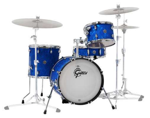 Gretsch Drums - Catalina Club 4-Piece Shell Pack (18,14,12,SD) - Blue Satin Flame
