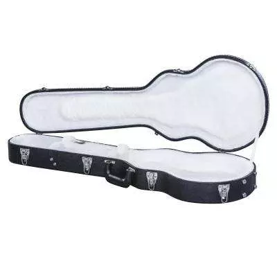 Les Paul Case - Black with White Interior