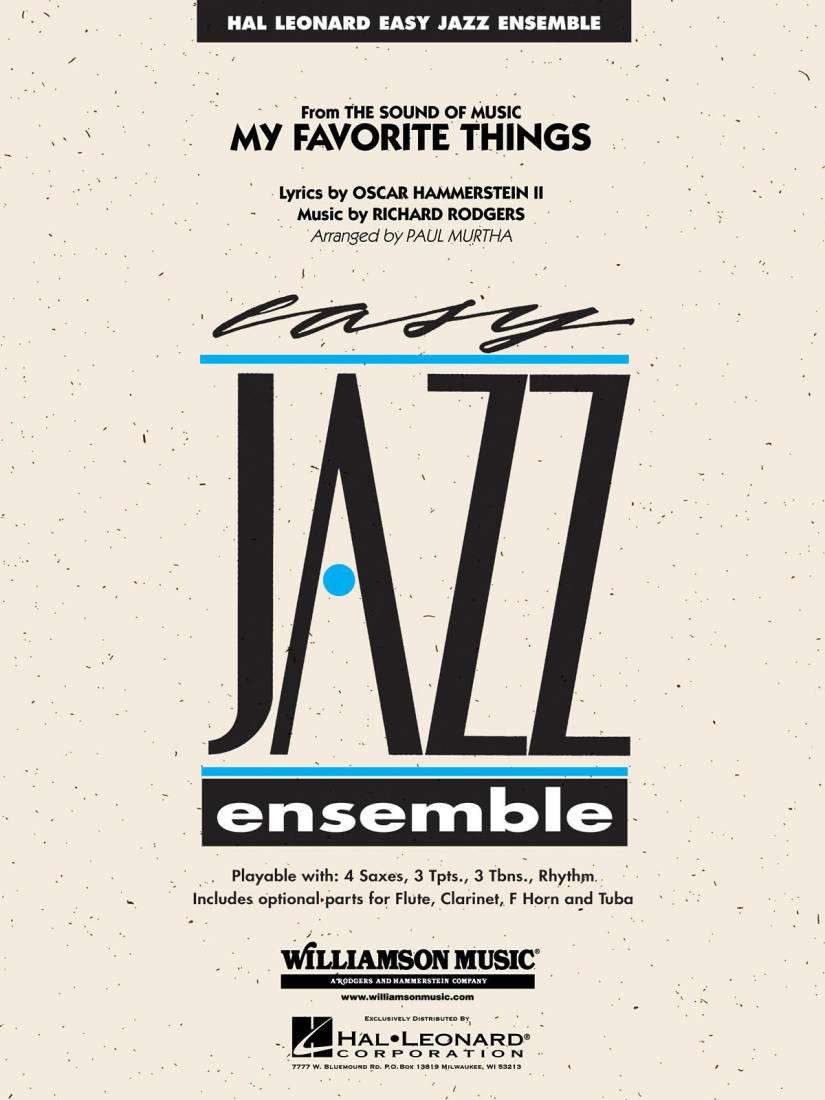 My Favorite Things - Rodgers /Hammerstein /Murtha - Jazz Ensemble - Gr. 2