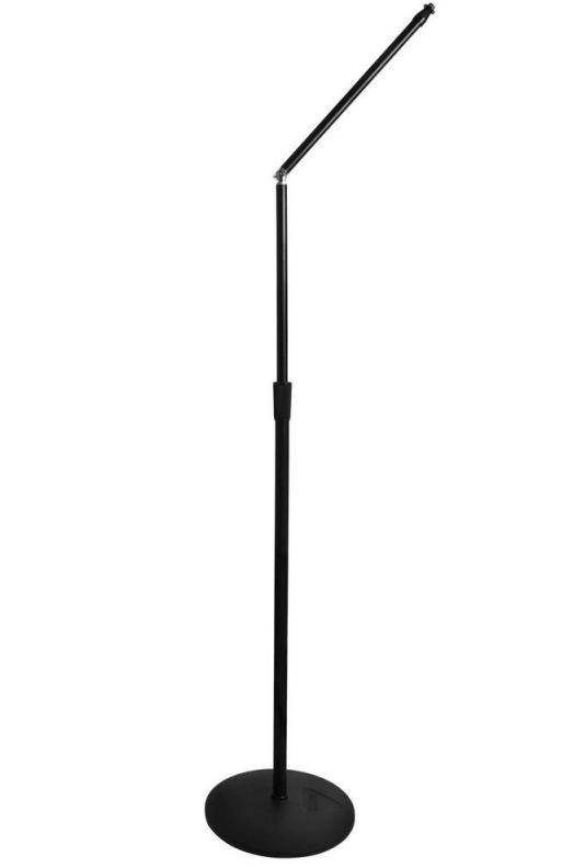 Support de micro avec bascule supérieure et base ronde