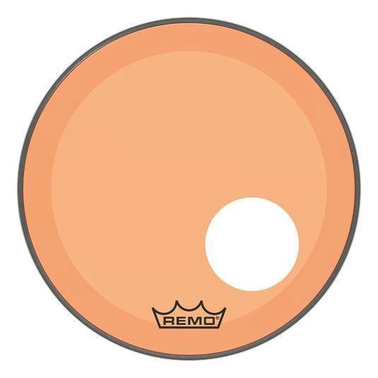 Powerstroke P3 Colortone Bass Drumhead w/ 5\'\' Offset-Hole - Orange - 18\'\'