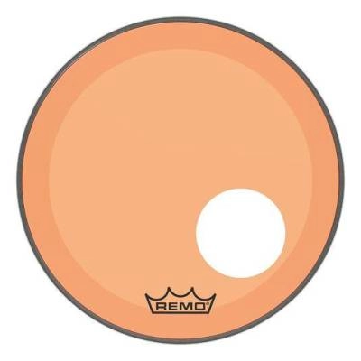 Remo - Powerstroke P3 Colortone Bass Drumhead w/ 5 Offset-Hole - Orange - 18