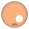 Remo - Powerstroke P3 Colortone Bass Drumhead w\/ 5 Offset-Hole - Orange - 24