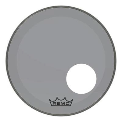 Remo - Powerstroke P3 Colortone Bass Drumhead w/ 5 Offset-Hole - Smoke - 18