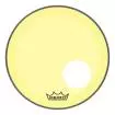 Remo - Powerstroke P3 Colortone Bass Drumhead w\/ 5 Offset-Hole - Yellow - 18