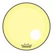 Remo - Powerstroke P3 Colortone Bass Drumhead w\/ 5 Offset-Hole - Yellow - 22