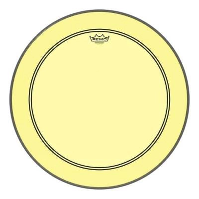 Remo - Powerstroke P3 Colortone Bass Drumhead - Yellow - 18