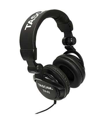 Tascam - TH-02 Multi-Use Studio Grade Headphones - Black