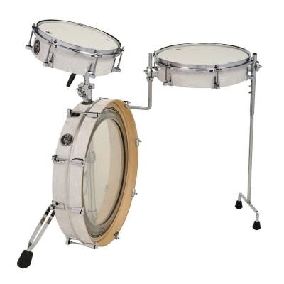 Drum Workshop - Performance Series Low Pro 3-Piece Travel Shell Pack (20,10,13) - White Marine