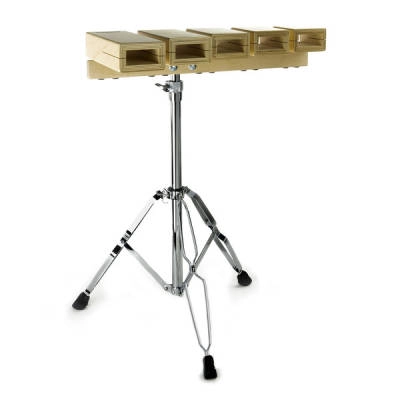 Grover Pro Percussion - 5-Piece Temple Block Set with Stand