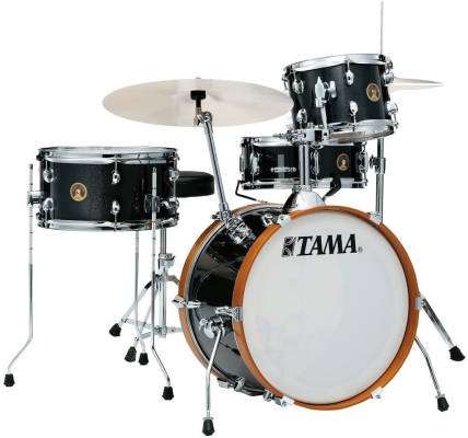 Club Jam 4-Piece Drum Kit (18,10,14,SD) with Hardware and Throne - Charcoal Mist