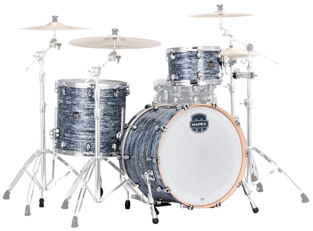 Saturn V Tour 3-Piece Shell Pack (24,13,16) - Black Strata Pearl