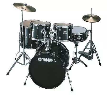 Gigmaker 4-Piece Drum Kit with Hardware - Black