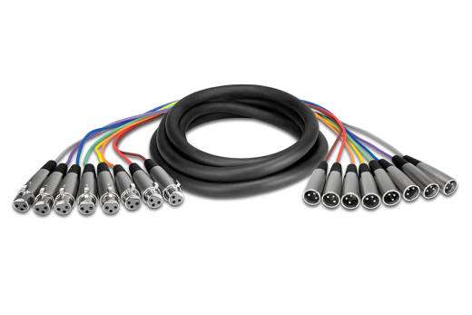 Snake Cable, XLR3F to XLR3M - 2m (6.6 ft)