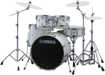Yamaha - Stage Custom Birch 5-Piece Drum Kit (22,10,12,16,SD) with Hardware - Pure White