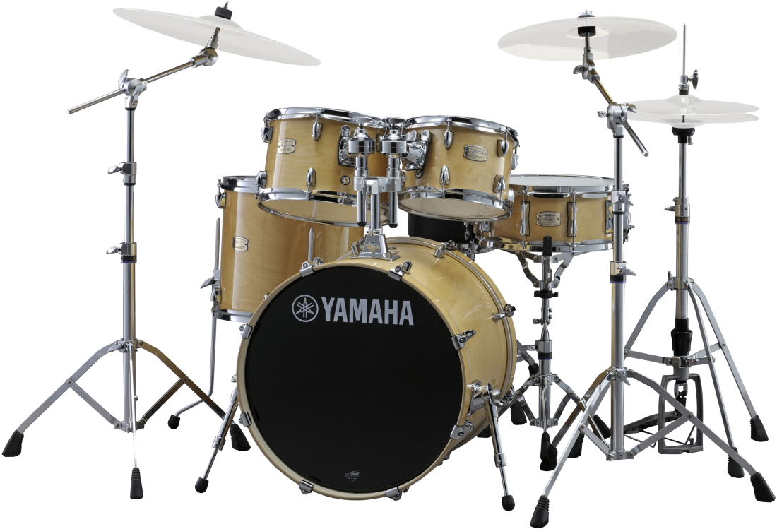 Stage Custom Birch 5-Piece Drum Kit (22,10,12,16,SD) with Hardware - Natural Wood