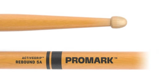 Rebound 5A ActiveGrip Clear Drumsticks