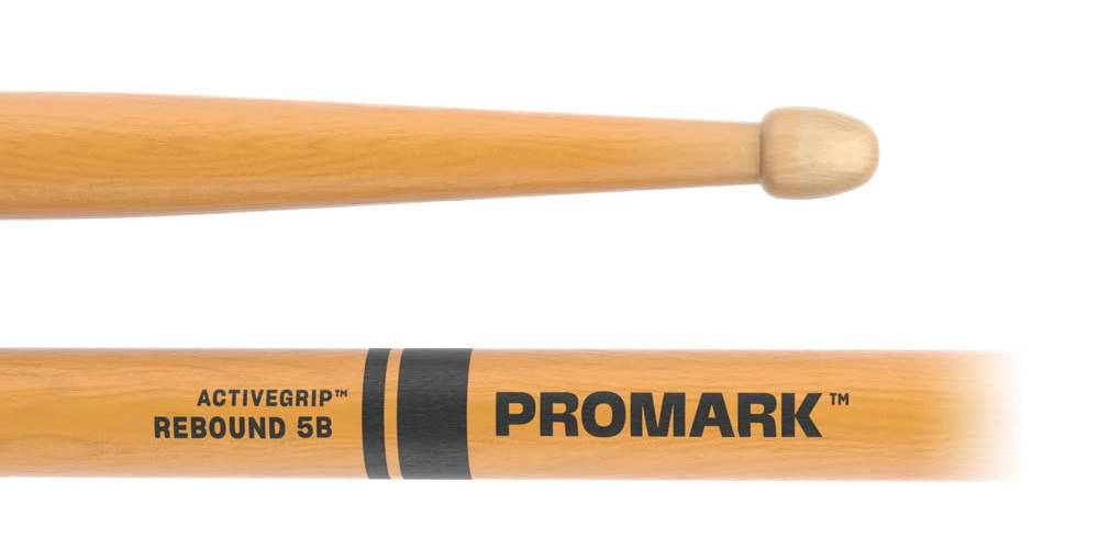 Rebound 5B ActiveGrip Clear Drumsticks