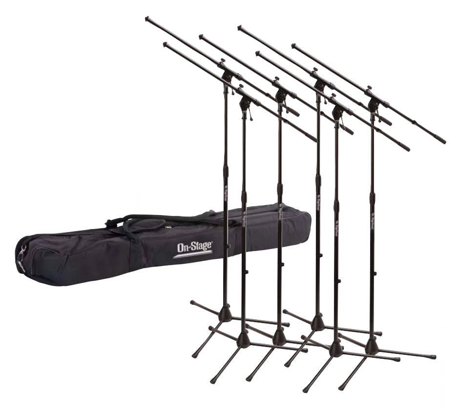 MSP7706 6 Euroboom Mic Stands w/Bag