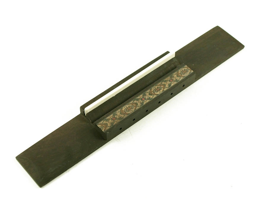 Acoustic Bridge, Ebony with Inlay