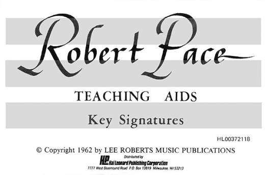 Teaching Aids: Key Signatures - Pace - Flashcards