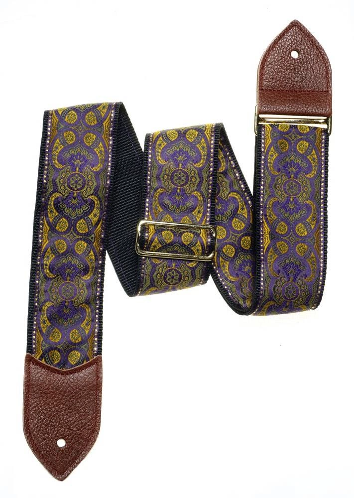 Purple Gypsy Guitar Strap w/Cecilia Ends