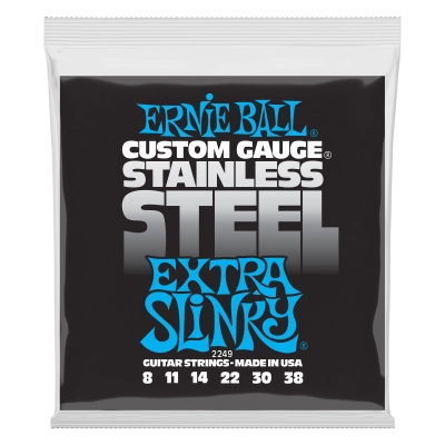 Ernie Ball - Extra Slinky Stainless Steel Wound Electric Guitar Strings 8-38