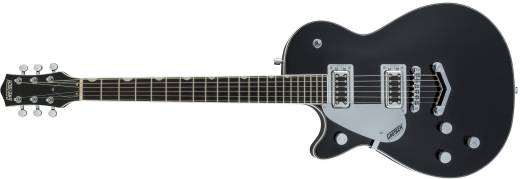 Gretsch Guitars - G5230LH Electromatic Jet FT Single-Cut with V Stoptail, Black Walnut Fingerboard - Black, Left-Handed