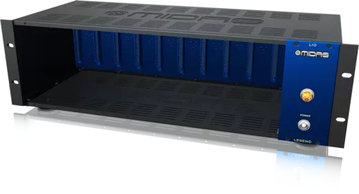 Midas - LEGEND L10 500 Series Rackmount Chassis for 10 Modules with Advanced Audio Routing