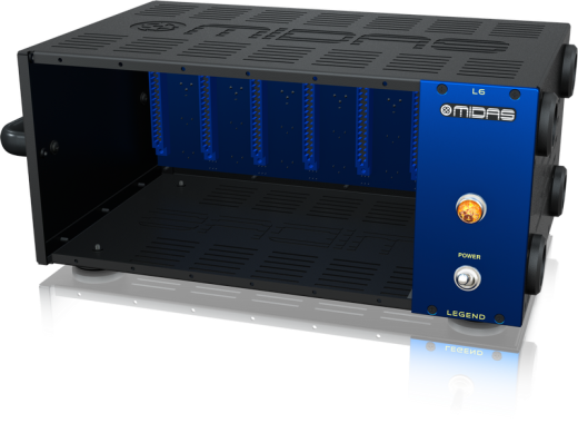 Midas - LEGEND L6 500 Series Portable Chassis for 6 Modules with Advanced Audio Routing and Rackmount Kit