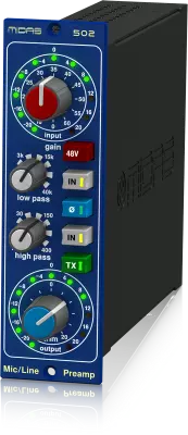 502 Modular Microphone Preamplifier with Classic XL4 Filters