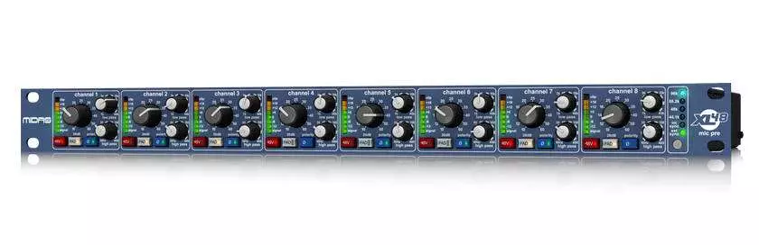 XL48 8 Channel DIGI-LOG Microphone Preamplifier with 96 kHz Converters and ADAT Outputs