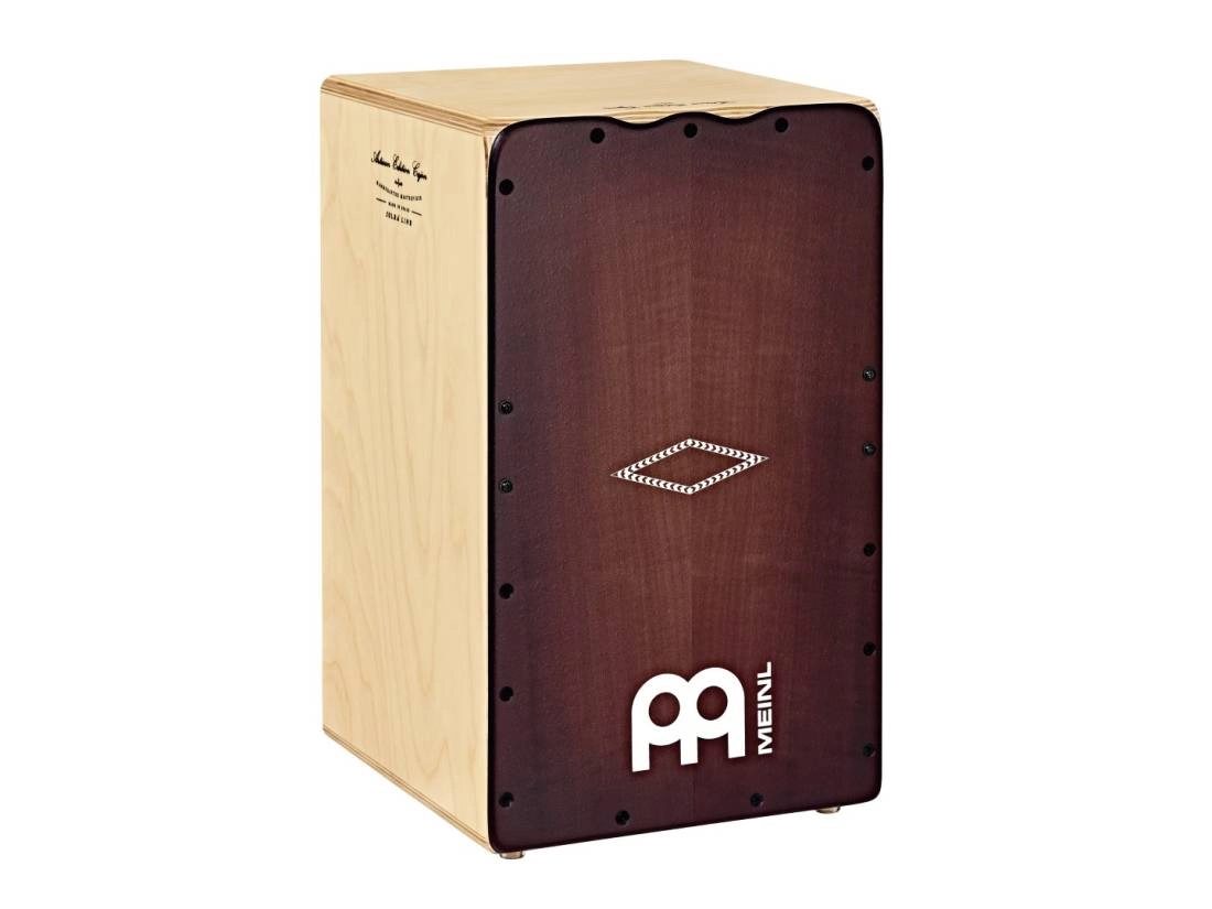 Solea Cajon with Dark Red Burst Frontplate