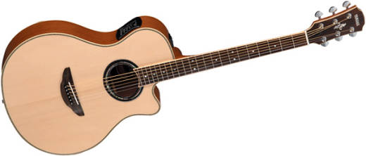 Yamaha APX700 - Thinline Acoustic Electric Guitar - Natural | Long