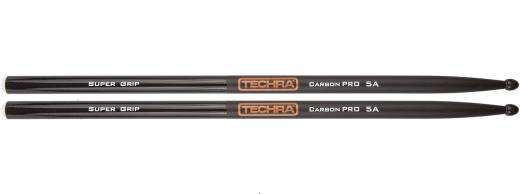 Techra - Carbon Pro Supergrip 5A Drumsticks