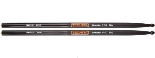 Techra - Carbon Pro Supergrip 5A Drumsticks