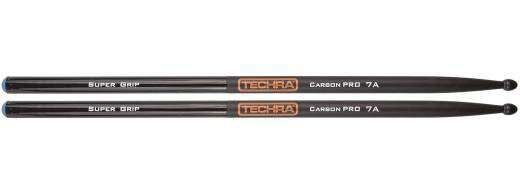 Techra - Carbon Pro Supergrip 7A Drumsticks