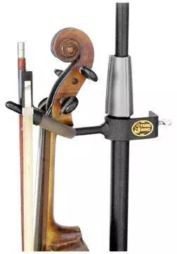 String Swing - Violin / Mandolin Hanger, Clips onto Mic Stands