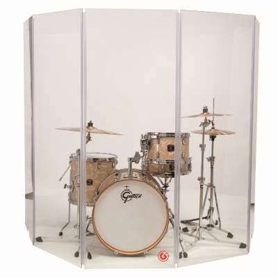 Acrylic Drum Shield, 5-Panel