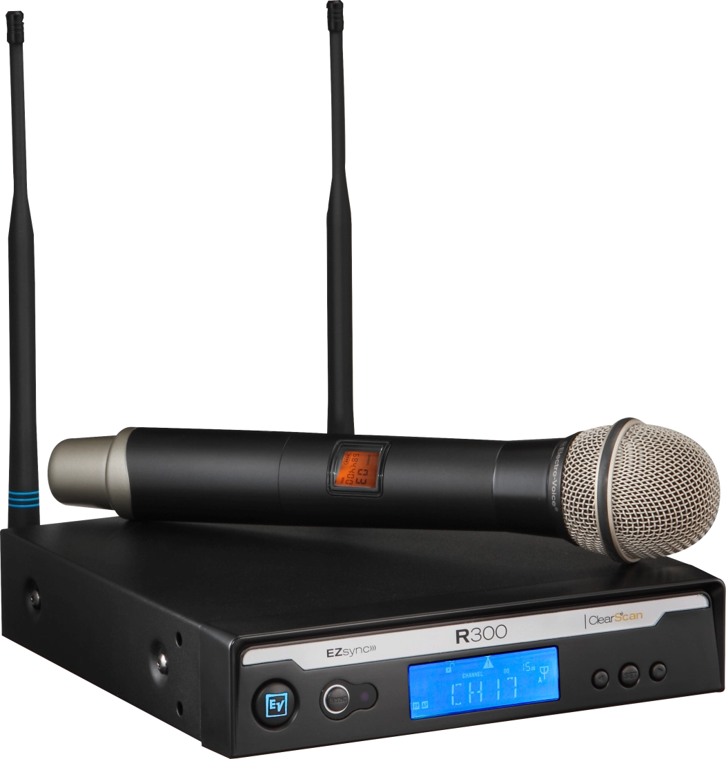 R300-HD Wireless Handheld System w/PL22 Dynamic Microphone, Case