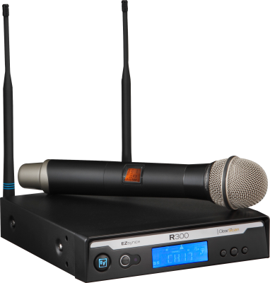 Electro-Voice - R300-HD Wireless Handheld System w/PL22 Dynamic Microphone, Case