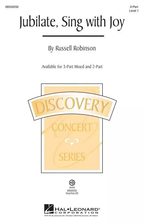 Jubilate, Sing with Joy - Robinson - 2pt