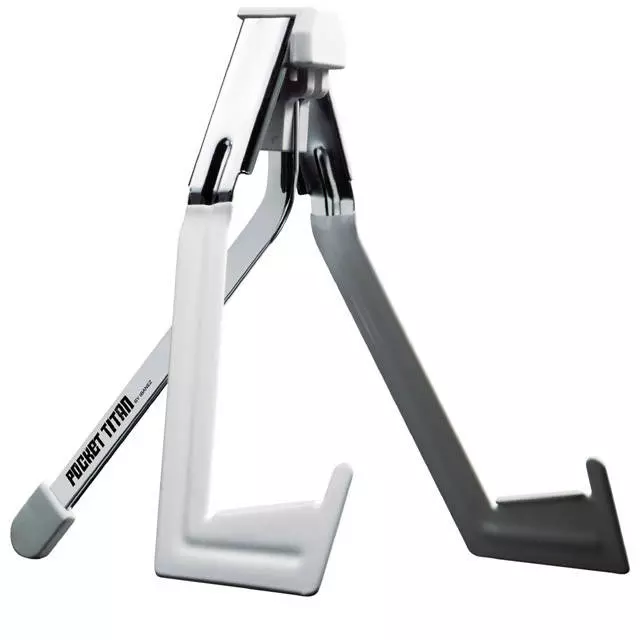 Pocket Titan Electric Guitar/Bass Stand - White