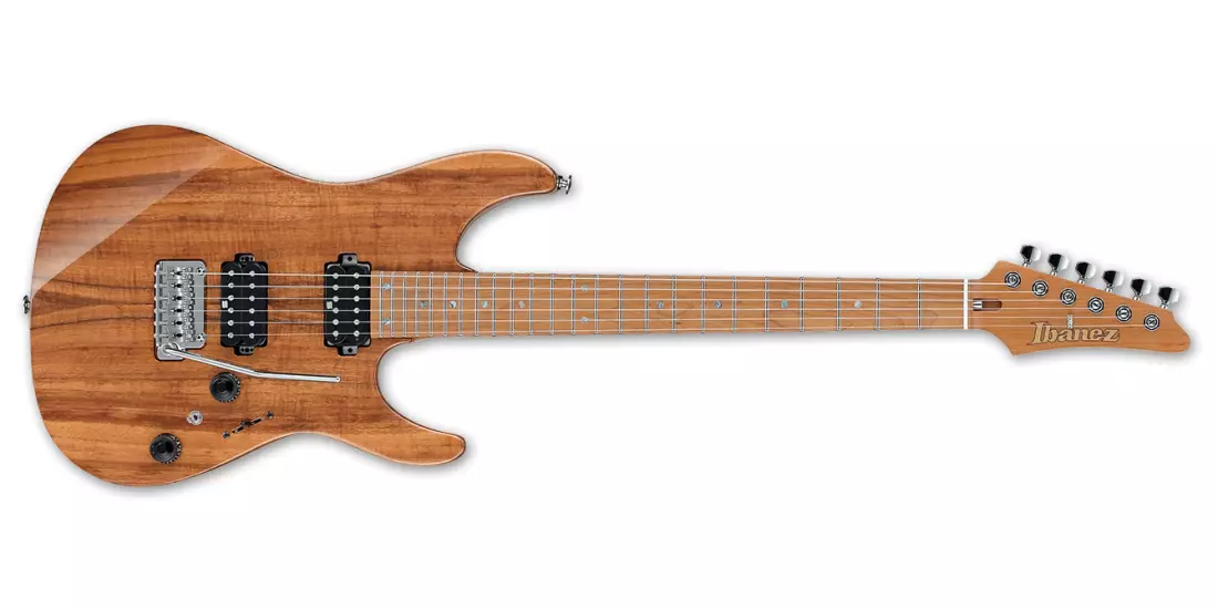 Guitare électrique AZ avec table en Koa et étui