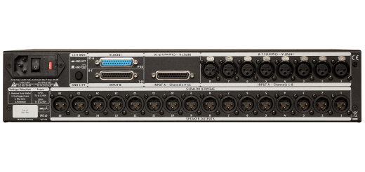 MC16 16-Channel Mastering Monitor Controller w/120V Audio Rail - Black
