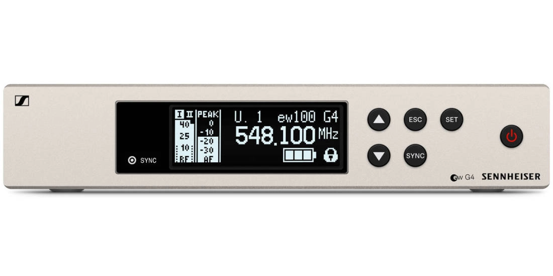 EM 100 G4 True Diversity Half-Rack Receiver - 470-516 MHz