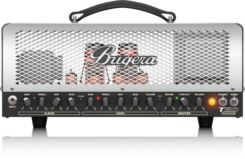 T50 Infinium 50W Cage-Style 2-Channel Tube Amplifier Head