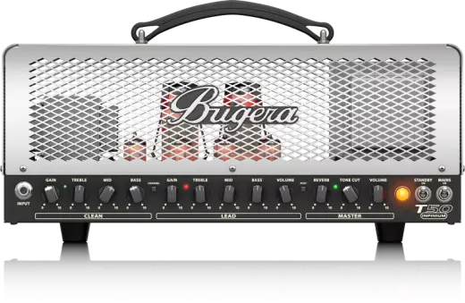 T50 Infinium 50W Cage-Style 2-Channel Tube Amplifier Head